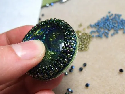 Twining margele cabochon master-class pentru începători și schema (schema) Twining margele cabochon master-class pentru începători și schema