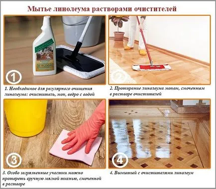 mijloace de curățare și protecție pentru tipuri de linoleum și metode de aplicare (curățare) mijloace de curățare și protecție pentru tipuri de linoleum și metode de acoperire