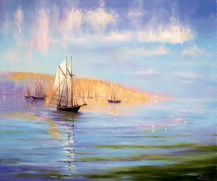 Master class pe pictura in ulei pictura peisaj, mare pentru începători