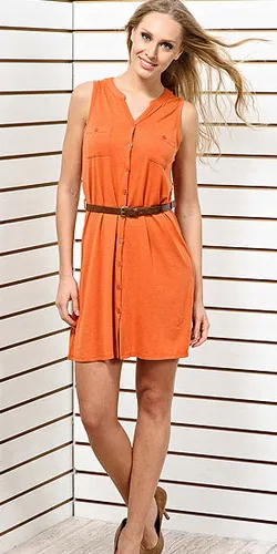 Rochie Orange - este un hit! 40 fotografii - ce să poarte (o rochie) Rochie Orange - este un hit! 40 fotografii - ce sa poarte