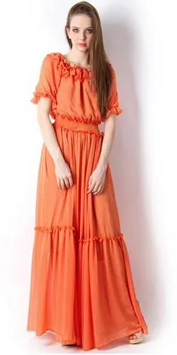 Rochie Orange - este un hit! 40 fotografii - ce să poarte (portocaliu) Rochie Orange - este un hit! 40 fotografii - ce sa poarte