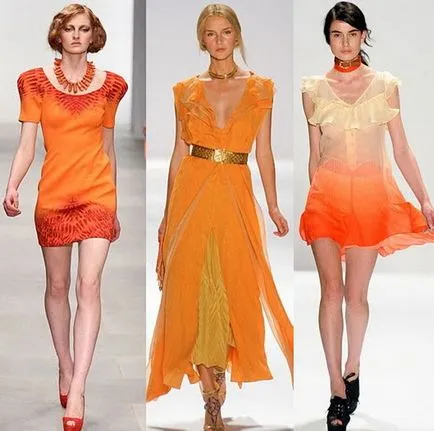 Rochie Orange - este un hit! 40 fotografii - ce să poarte (portocaliu) Rochie Orange - este un hit! 40 fotografii - ce sa poarte