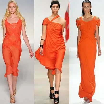 Rochie Orange - este un hit! 40 fotografii - ce sa poarte (uzura) Rochie Orange - este un hit! 40 fotografii - ce sa poarte