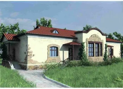 Finisarea o fațadă casă de țară