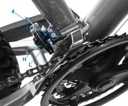 butonul de viteză pe bicicleta set-up și schimbarea treptei de viteză corectă