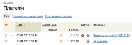 Traduceri cod de protecție în sistemul de plăți Yandex bani