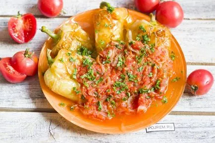 Piper și tomate - un pas cu pas reteta pentru modul de a găti cu fotografii