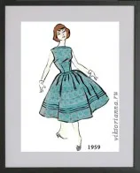 Rochie cu un corset-montaj forma si prisborennoe fusta (model - schemă) - „stil retro, modă și de cusut“ (montaj) Rochie cu un corset-montaj forma si prisborennoe fusta (model - schemă) - „stil retro, de moda si de cusut“
