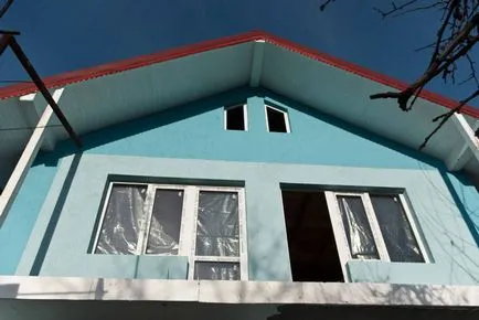 Pictura peretii exteriori ai casei - textura pictura
