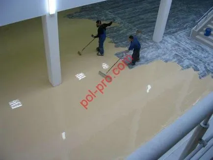 Poliuretan podea de auto-nivelare - materiale si compozitie