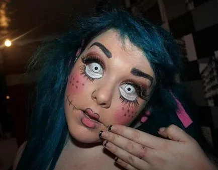Încercați din nou foarte bine, o mulțime de idei pentru machiaj de Halloween de machiaj și fete obișnuite (foto) (make-up artisti) Încercați din nou foarte bine, o mulțime de idei pentru machiaj de Halloween de machiaj și fete obișnuite (foto)