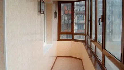 Materiale pentru finisare finisajul podea balcon, pereții din loggia