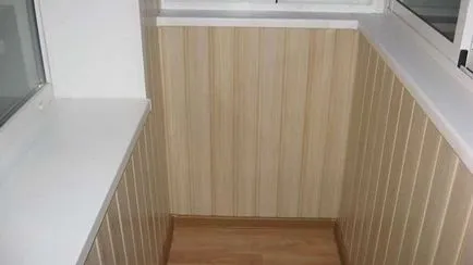 Materiale pentru finisare finisajul podea balcon, pereții din loggia
