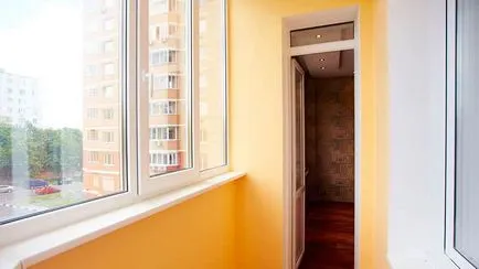 Materiale pentru finisare finisajul podea balcon, pereții din loggia