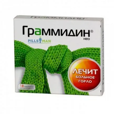 Preparate grup medicamente pentru tratamentul afecțiunilor gâtului
