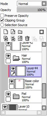 Colorarea părului în instrument de vopsea Sai - jocuri portal abcvg