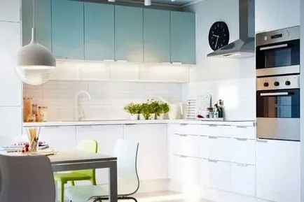 Dispunerea de mobilier în bucătărie și proiectele potrivite, opțiuni, exemple de fotografii zonare (locația mobilei de bucătărie) Dispunerea de mobilier în bucătărie și dreptul de proiecte, opțiuni, exemple de fotografii zonarea