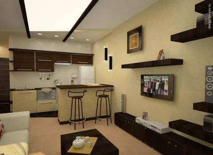 Dispunerea mobilierului în bucătărie ca proiectele potrivite, opțiuni, exemple de fotografii de zonare (zonare) Dispunerea de mobilier în bucătărie și dreptul de proiecte, opțiuni, exemple de fotografii zonarea