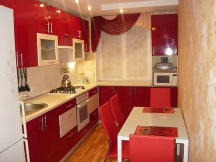 Dispunerea de mobilier în bucătărie și proiectele potrivite, opțiuni, exemple de fotografii zonare (locația mobilei de bucătărie) Dispunerea de mobilier în bucătărie și dreptul de proiecte, opțiuni, exemple de fotografii zonarea