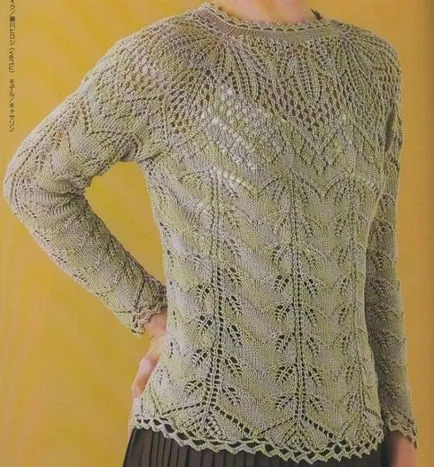 Raglan top spițe atelier de tricotat Raglan pentru copii, diagrame și descrieri ale modelelor frumoase