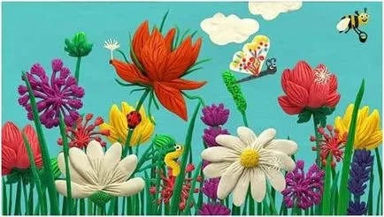 Rose din plastilină