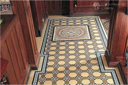 Cifrele de stabilire placi ceramice pe podea - modele pe gresie (foto)