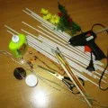 colibă ​​rusă „din tuburi de hârtie
