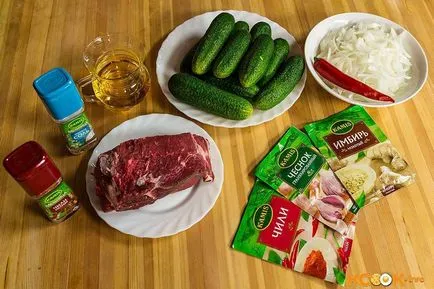 salata coreeană cu castraveți și carne - un pas cu pas fotografii reteta (salata) salata coreeană cu castraveți și carne - un pas cu pas reteta fotografii
