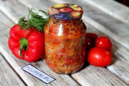 Coleslaw, roșii și ardei - un pas cu pas reteta pentru modul de a găti cu fotografii