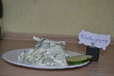 Salata cu calmar și castravete - pas cu pas rețete cu fotografii acasă