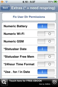 SBSettings - acces instantaneu la setările iPhone - appstudio proiect
