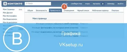 Cum de a limita și de a bloca accesul la pagina lor în contact