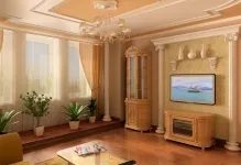 Muluri în interior pentru a separa tapet ca lipici pe perete, decorarea și foto este împărțit