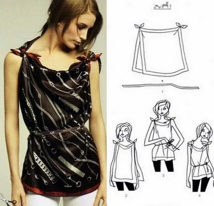 Coase eșarfe rochie
