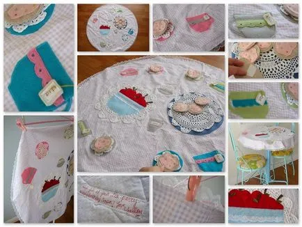 Față de masă pentru casa - frumos decorate cu propriile lor mâini