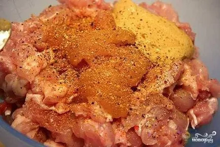 produse de patiserie cu carne de pui și brânză - un pas cu pas reteta cu fotografii de pe