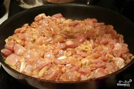 produse de patiserie cu carne de pui și brânză - un pas cu pas reteta cu fotografii de pe