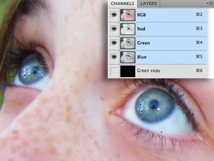 Creați un ochi negru în Photoshop