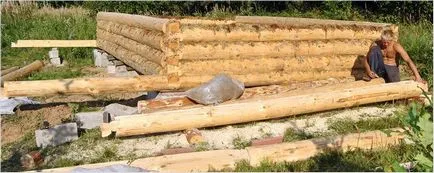 Log bai cladiri cu propriile lor mâini - cum de a pune un cadru (foto)
