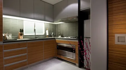 bucatarie Tech interior, camera de zi, dormitor (38 poze)