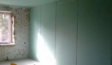 Pereții sunt realizate din gips-carton cu mâinile lor foto, video tăiați (gips-carton) Pereții sunt realizate din gips-carton cu mâinile foto, asieta video lor