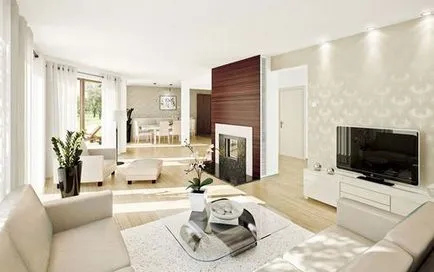 Stilul high-tech în fotografii de interior dormitor, living, bucatarie, baie