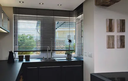 bucatarie Tech interior, camera de zi, dormitor (38 poze)