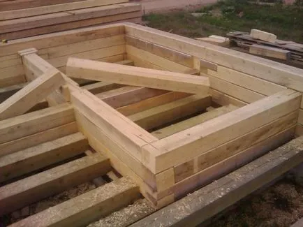 Construcția băii - cum să construiască o saună dintr-un bar cu mâinile, video