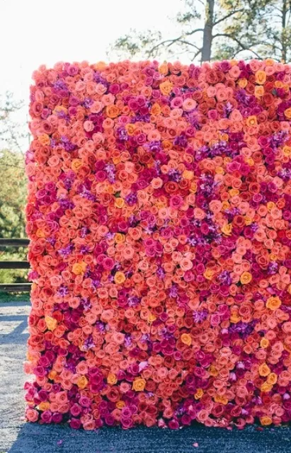 Tendințe de nunta 2015 de fundal de perete flori (florale) Tendințe de nunta 2015 de fundal de perete de flori
