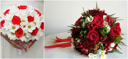 Buchet de trandafiri rosii - opțiuni pentru a se combina cu alte culori, fotografii (opțiuni) Buchet de trandafiri rosii - opțiuni pentru a combina cu alte culori, fotografii