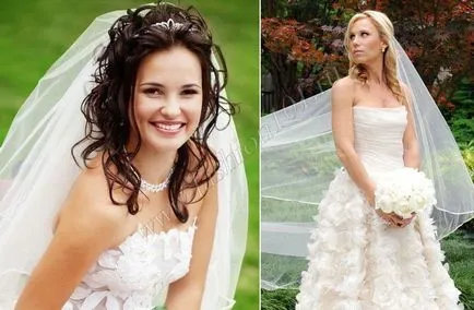 Coafuri de nunta pentru fotografie păr lung și coafuri de compilare video,