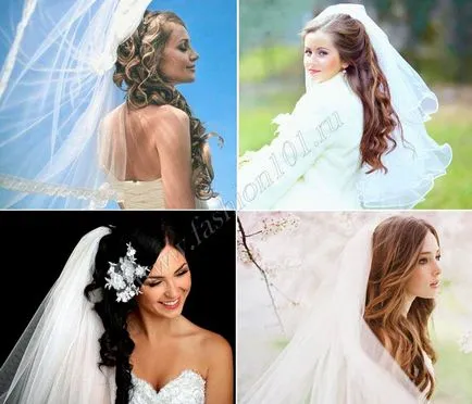 Coafuri de nunta pentru fotografie păr lung și coafuri de compilare video,