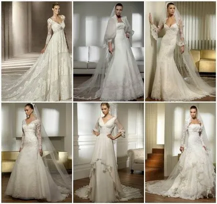Rochii de mireasa in stilul Empire - cele mai populare modele si stiluri de 2017 și accesorii aferente, fotografie