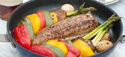 Carne de porc cu legume în cuptor (legume) Carne de porc cu legume la cuptor